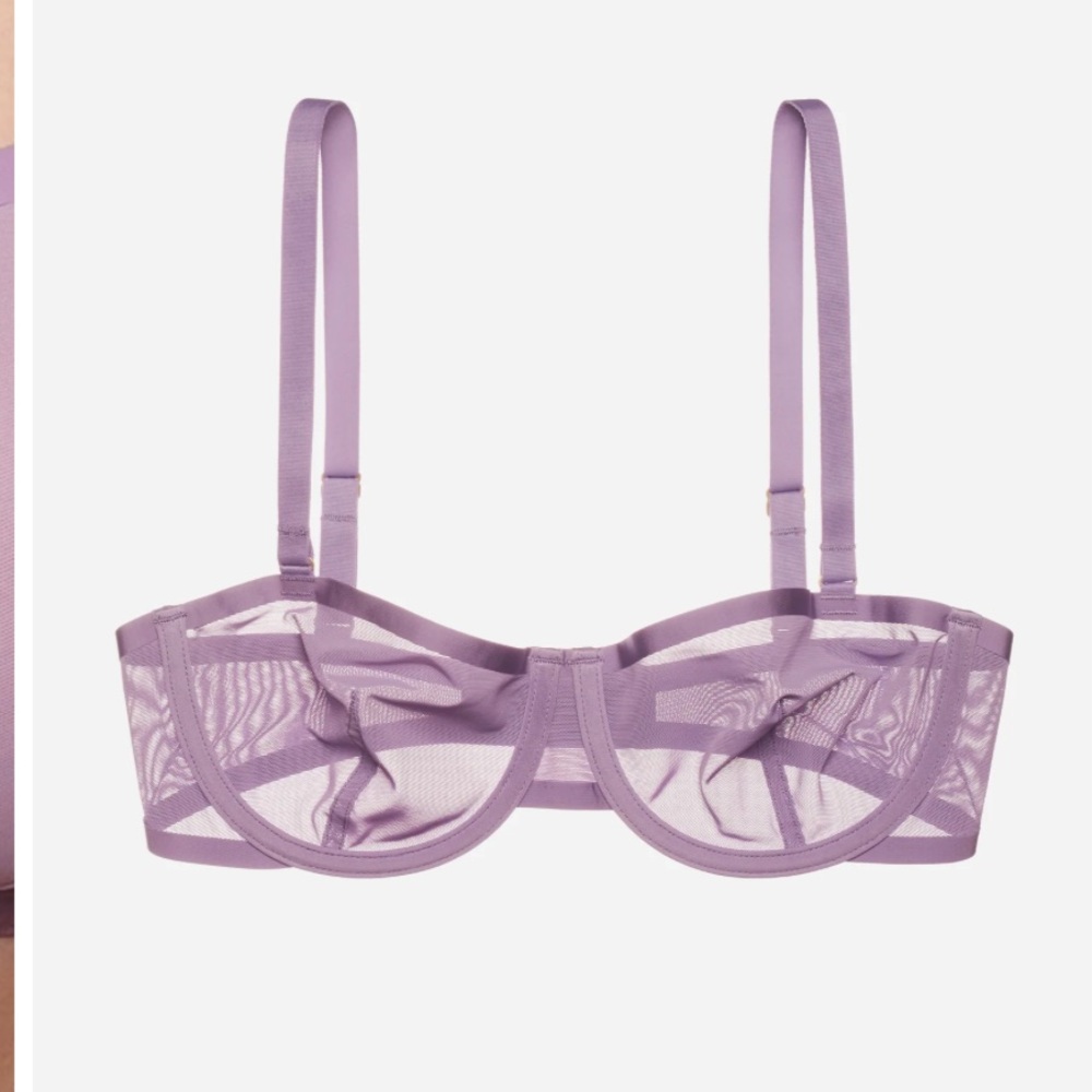 Cuup balconette mesh bra, amethyst, 36C